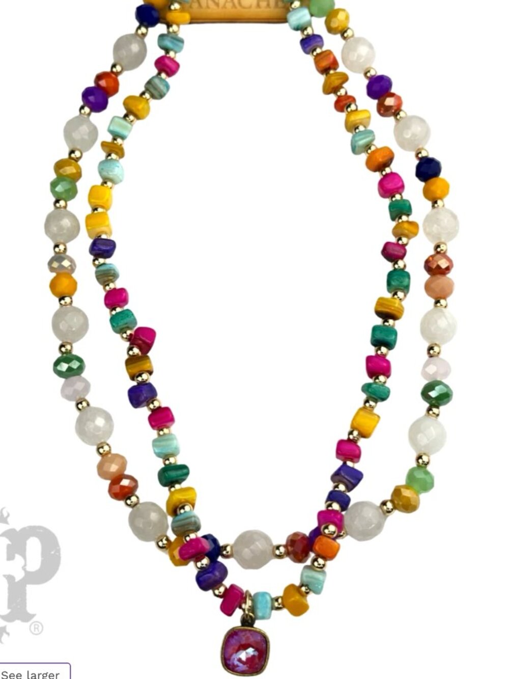 Multi Color Bead Necklace